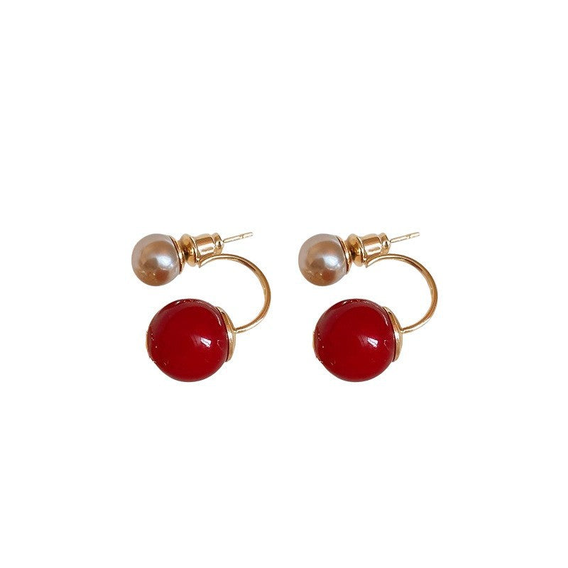 Chinese New Year Red Koi Fish Statement Earrings - view 5