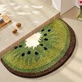 bathroom floor mat non-slip mat fruit creative flocking mat home bathroom door strong absorbent carp