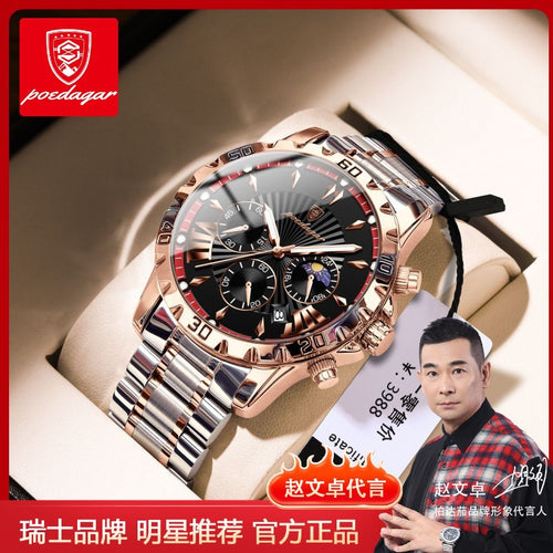 Swiss Brand Multifunction New Mens Watch Waterproof Sports Style Watch Live Export Bestseller Drop Ship