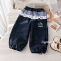 Girls' Lace Trim Raglan T-Shirt 2-Piece Set