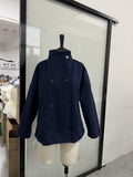 Women's Spring-Summer Elegant Stand Collar Loose Cropped Jacket 2026 - Black