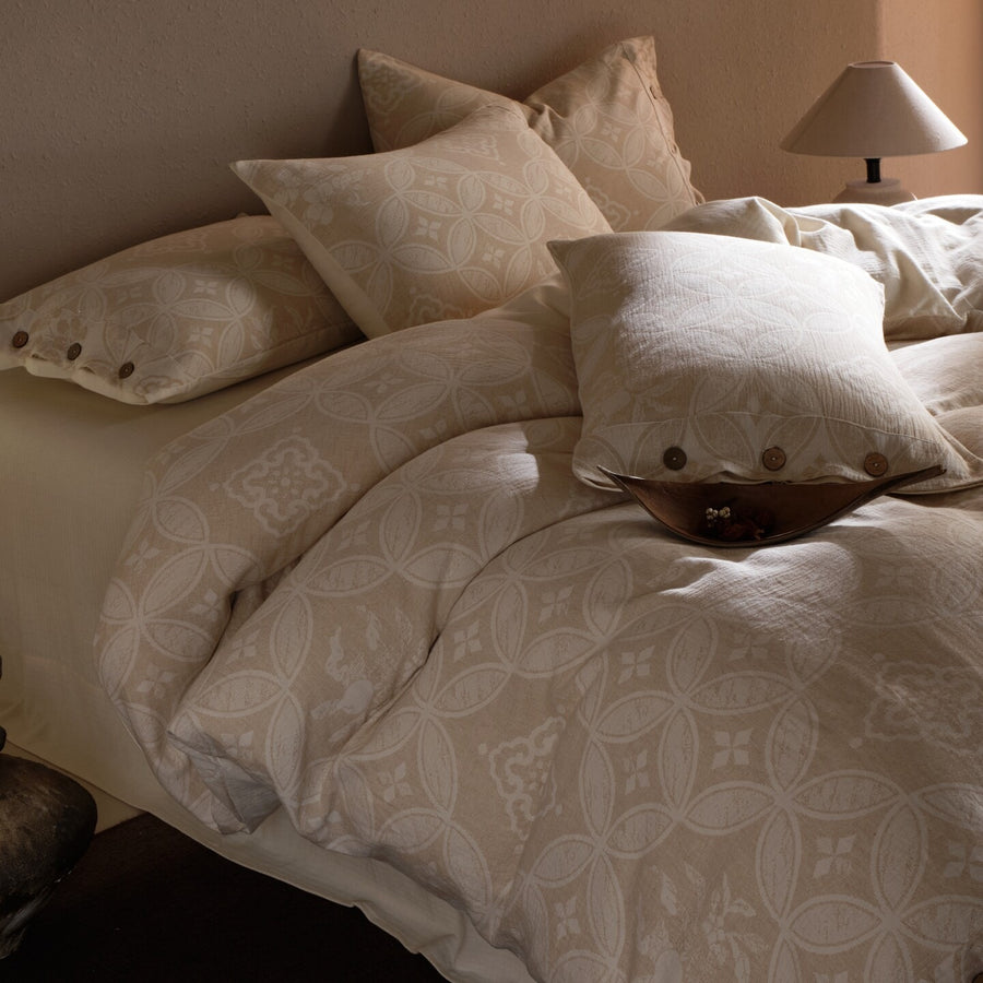 Leading the Way Cotton-Linen Double-Gauze 4-Piece Bedding Set - view 5
