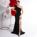 Women's One-Shoulder Slim Fit Slimming Classic Premium Evening Gown