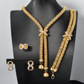 French Elegant Western Rhinestone Stud Earring Necklace Set Bracelet 4-Piece Set Stylish Elegant Light Luxury Premium Accessory Set