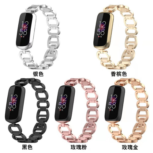 Metal Watch Band Fits Fitbit luxe Alloy Bracelet Band Swap Wrist Strap In Stock Adjustable