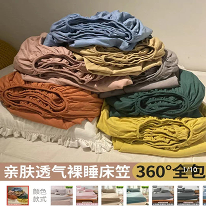 床单单件床笠全包床罩床垫保护套水洗棉夏季母婴水洗棉床笠三件套