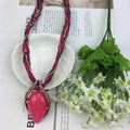 Overseas Accessory Western Retro Bohemian Ethnic Style Teardrop Cat-Eye Stone Sweater Chain Fashionable Necklace Accessory