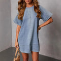 Casual Fashion Short Sleeve Loose Dress