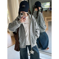 Girls' Star Charm Hooded Baseball Jacket