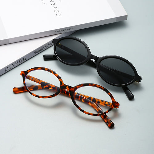 Sheet Element English Style of Glasses Frame Korean Retro Versatile Bare Face Women Frame Book Nerd Oval Round Fashionable Plano