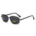 HD Polarized Versatile Travel Men Driving UV-Proof Special Use Glasses Square Glare-Proof Metal Sunglasses