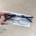 New Photochromic Rimless Beveled Unisex Reading Glasses Ultra-Light Anti-Blue Elderly Glasses Street Vendor Stall Glasses