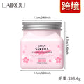 跨境新品LAIKOU樱花磨砂膏350g脸部身体全身可用清洁保湿厂家现货