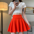 Spring-Summer Korean Plus Size High Waist Elastic Skirt + Pleated Skirt + Short Skirt