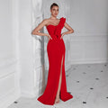 Women's Ruffle Bodycon Sexy Classic Evening Gown