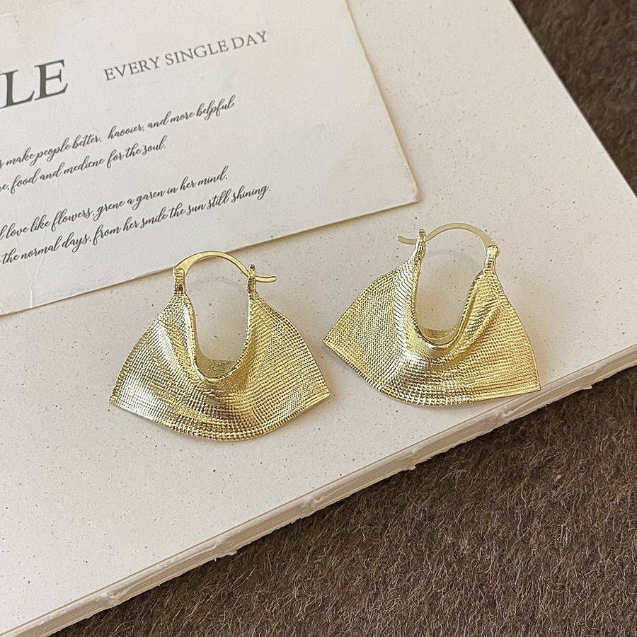 French Enamel Polka Dot Geometric Earrings - view 8