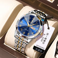 Swiss Brand Mens Watch Luxury Waterproof Pair Date New Quartz Watch Live Export Bestseller Drop Ship