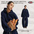 Men's Fall/Winter 430G Zip Fleece-Lined Thick Thermal Hoodie
