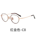 Beesfen J90006 High Count Small-Frame Pure Titanium Frame Retro Oval Round Width Edge Ultra-Light Titanium Frame Glasses Frame Wholesale