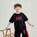 children's short-sleeved football suit, boy's sportswear, girl's quick-drying breathable shorts, med