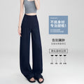 Women's Linen Blend High Waist Wide Leg Trousers