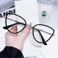 Anti-Blue Metal Triangle Cat-Eye Plano New ins Glasses Frame Overseas Fashionable Gift Photochromic Color Goggles