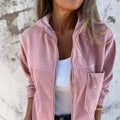 Women's Fall Minimal Jacket 2026 | Trendy Jacket - Blue