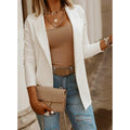 Women's Fall Casual Long Sleeve Blazer + Jacket 2026 | Trendy Jacket - White
