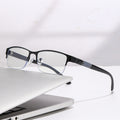 Men Presbyopia Glasses Half-Rim Alloy Blue-Block Overseas Certified Formal Half-Rim Older Adults One Youthful Reading Glasses