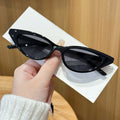 Fine Long Cat-Eye Men 2025 New Fashionable Western Sunglasses Influencer Slender Women Sunglasses Premium