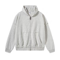ARTIE Men's Fleece Frayed Edge Zip Set