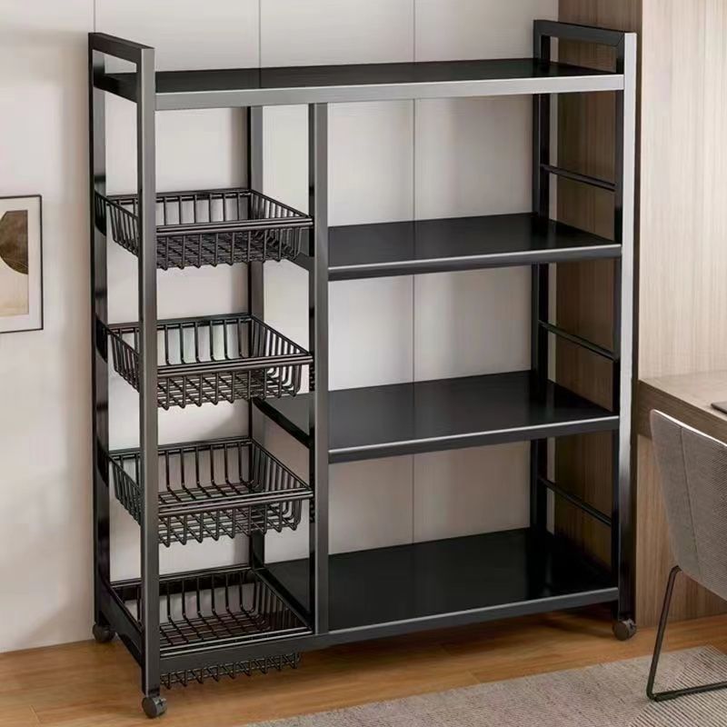 metal floor-standing multi-layer storage rack removable pots and iron kitchen storage racks for pots