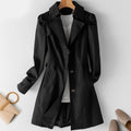 Women's Fall Korean Casual Fitted Mid-Length Long Jacket + Top 2026 - Khaki