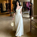 Victoria Style Heavy Embroidery Camisole Dress, French Elegant