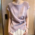 Summer Fashion Slimming Patchwork Twist Top