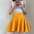 Spring-Summer Korean Plus Size High Waist Elastic Skirt + Pleated Skirt + Short Skirt
