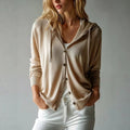 Women's Fall-Winter Fashion Long Sleeve Loose Cardigan 2026 | Layered Cardigan - White