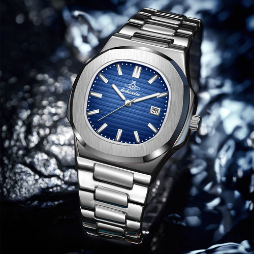 Item Time Classic Mens Watch Fashionable Formal Nautilus Series Glow Waterproof Steel Band Quartz Watch Factory Direct