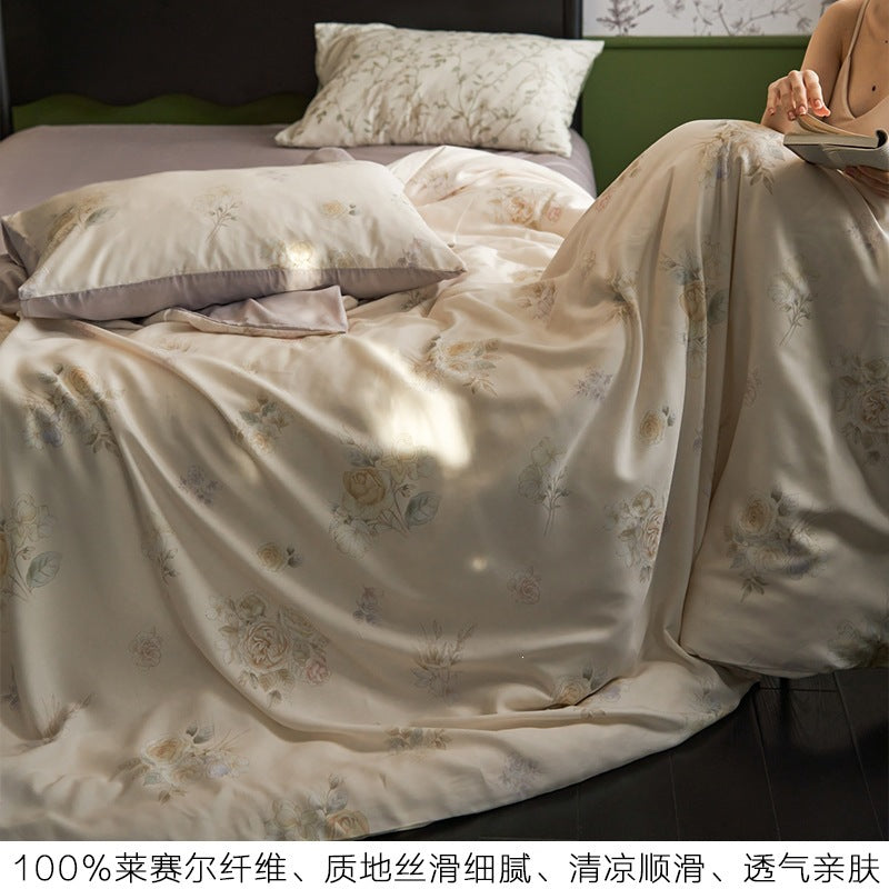 Spring Cherry Falls Cooling Tencel Lyocell 4-Piece Bedding Set - view 2