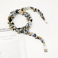 Gem Li New Bag Fabric Craft 2A Universal Data Cable Printed Pleated Scrunchie Charging + Data Transfer 1 Beige Wholesale