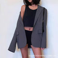 Women's Fall Korean Casual Petite Blazer 2026 - Gray
