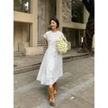 Embroidered Flutter Sleeve Dress (Sale, No Returns), Summer 258708