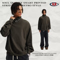 Men's Fall Brushed Turtle Neck High-Stretch Skin-Friendly Long Sleeve T-Shirt - Warmth
