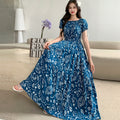 Women's Bohemian Floral Elastic Dress + Skirt + Long Skirt 2026 - 1-1#