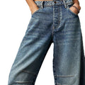 Summer Unique Drapey Loose Wide Leg Straight Leg Pants