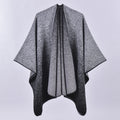 Women's Fall-Winter Ethnic Versatile Slit Plaid Shawl + Cape 2026 - Red