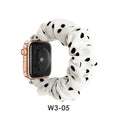Overseas In Stock Polka Dot Large Scrunchie Watch Band Printed Women Fits apple iwatch Band Apple Hair Tie
