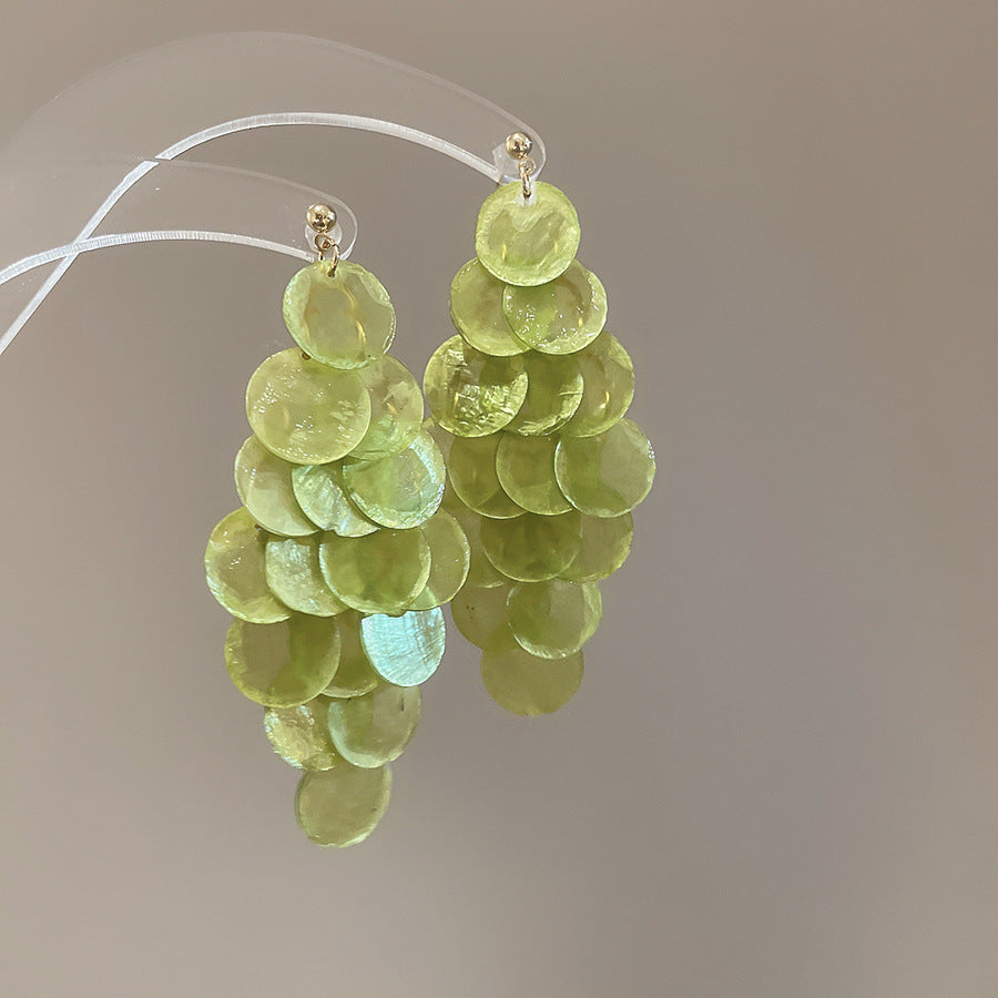 Shell Tassel Drop Earrings - view 10