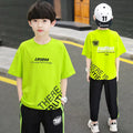 Boys' Cartoon Print Short Sleeve Set