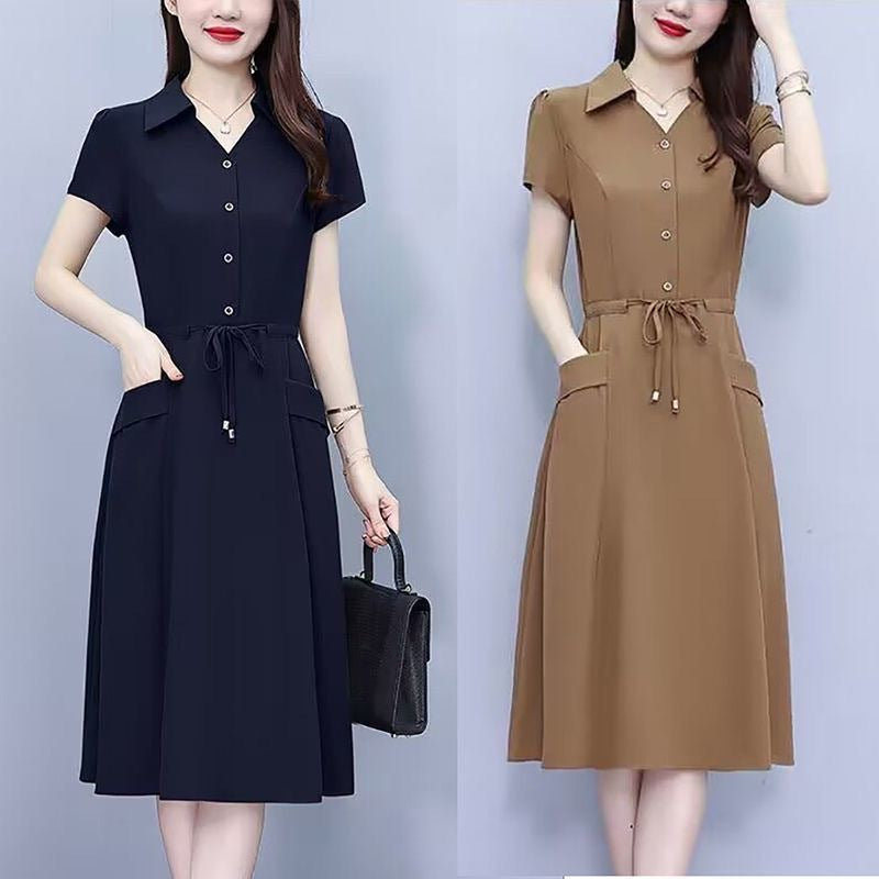 Plus Size Mom Dress, Fitted Tummy-Control 2025